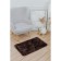 Bath and toilet rug “fluffy”, 50 × 80 cm, brown color