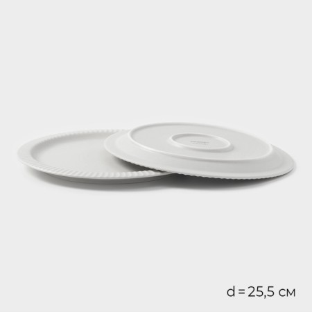 Set of dishes Magistro Jarwah Lausanne, 16 objects, porcelain, gray-5