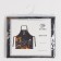 Apron kitchen "spices" 70x60 cm, 100% cotton, sarzha 190 g/m2