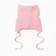 Baby hat with ears Minaku pr 35-40, pale pink color