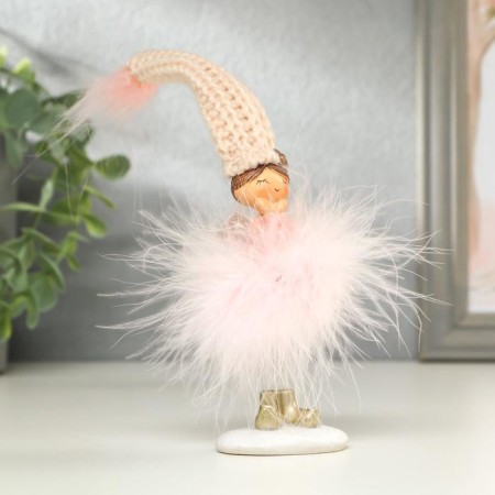 Souvenir Polystone "Angel-Low in the pink downy skirt" MIX 22x4x5 cm