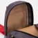 Baby backpack on a zipper, a reflective strip, gray color