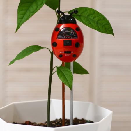 Soil meter 3 in 1: for humidity, acidity, illumination, “ladybug”-12