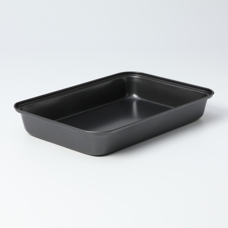 The baking sheet of the rectangle. Jacqueline ", 32 × 22 × 4.5 cm, anti -stick coating, black color-1