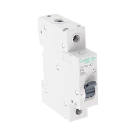 The circuit breaker SE CITY9 SET, B, 50 A, 1P, 4.5 KA, 230 V-1