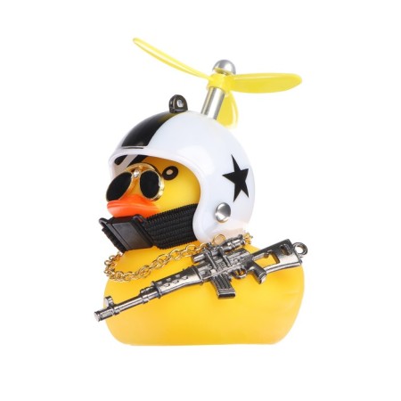 Duck with propeller yellow, star-3