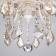 Elisha 8x60W E14 chandelier white with gold
