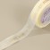 Kapron tape with the embossing "Just for You", 25 mm, 23 ± 1 m, beige/gold color