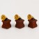 Miniature Puppet "Gramophone", set of 3 pcs., Size 1 pc. - 1.5 × 1.5 × 3 cm