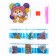 Diamond mosaic sticker for children "Kitten", 9 x 9 cm, set for creativity