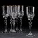 A set of glasses for the wine “Flower”, 160 ml, gold laying, crystal, 6 pcs