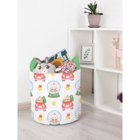 Basket for toys "Fairytale cats, size 35x35 cm