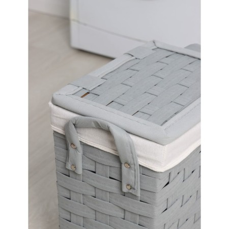 Belly basket “Weaving”, 37 × 24 × 42 cm, color gray color-2