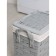 Belly basket “Weaving”, 37 × 24 × 42 cm, color gray color