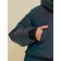Coat for girls, height 122 cm, black color