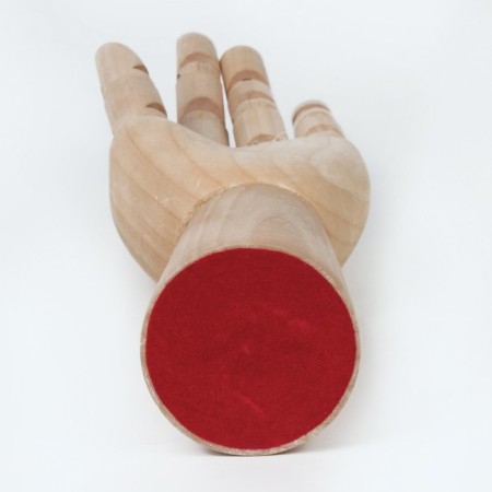Wooden figure "Anatomical details: left male hand", height 30 cm, brauberg-1
