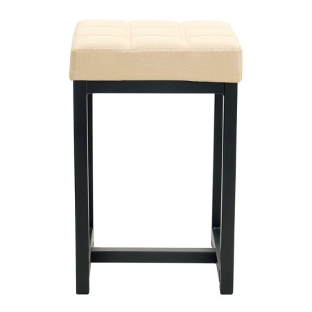Stool "loft 4", black/milk reptile-1