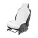 Kit on the seat, natural wool, 145x55 cm, white
