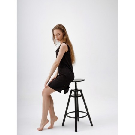 Night shirt female "heart", size 48, black color-13