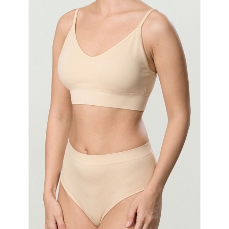 T-shirt-top for women, size XS, beige color-2