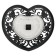 Wall clock, series: interior, "heart", discrete move, 1AA, D-25.5 cm, 55 x 48 cm