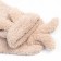 Women's terry terry minku with ears, beige color, size 36-39 (23-25 ​​cm)