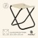 Tourist chair, folding 22 x 20 x 25 cm, beige color