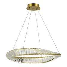 Suspension lamp ST LUCE. SL6204.301.01. Ritorto. 1x32 W, LED, 4000K, 2720 LM, 60x60x80 cm, brass color