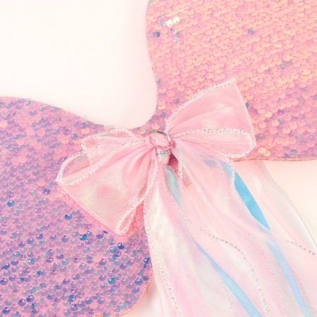 Carnival set "Angel" 2 items: skirt, wings, pink color-4