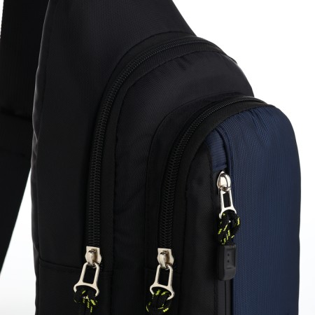 Backpack-sling, 17*8*30 cm, lightning department, 3 n/k, blue-5