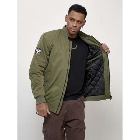 Male bomber, size 48, khaki color-8