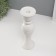 Ceramics candlestick per 1 candle "VULAL" D = 1.5 cm white 9.8x9.8x30.5 cm