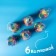 Paper cap “holiday”, balls and serpentine, set of 6 pcs.