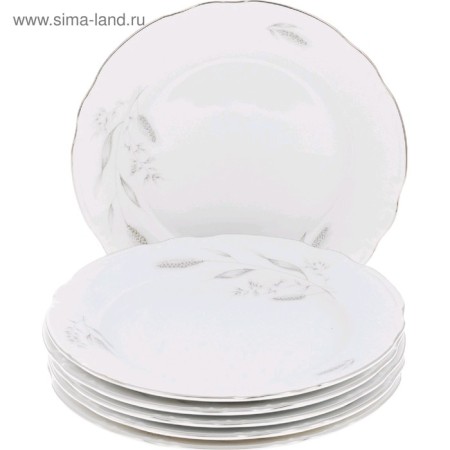 Dessert Constance plate, decor “Silver Easterels, Platinum Lither”, 17 cm-1