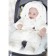 Plush overalls, height 80, beige color