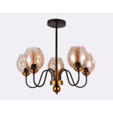 Ambrella Light Traditional, 5x40W E27, Coffee color, gold