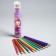 Pencils are colored, 12 colors, in a tube with a sharpener, Masha and the bear