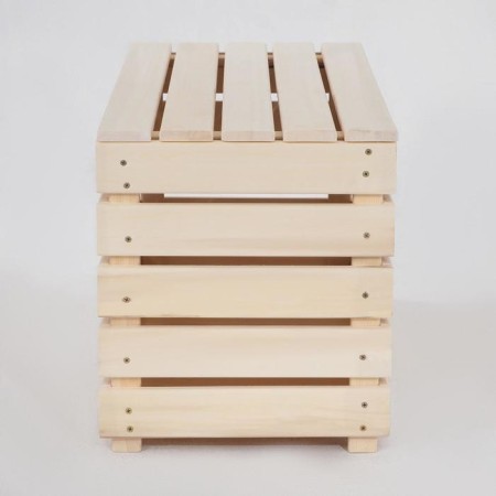 Bench with a box, 80 × 40 × 45cm, from linden-3