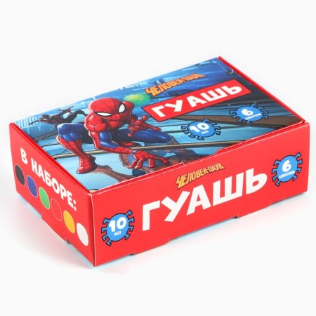 Gouache 6 flowers of 10 ml, spider-man-9