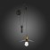 Wall lamp EVOLUCE. Sle120501-01. ESPERAZZA. 1x60 W, E27, 26x50 cm, black color