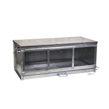 Bruder for chickens, 100 × 40 × 45 cm, with a pallet, with a lamp cartridge, metal