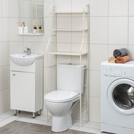 Shelving over the toilet, 48 × 156 × 26 cm, beige color-1