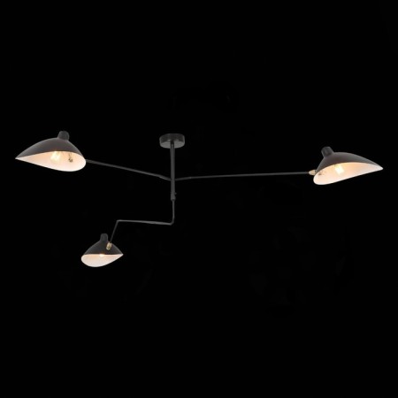 Ceiling Ceiling ST LUCE. SL305.402.03. SPRUZZO. 3x60 watts, E27, 110x110x65 cm, black color-3