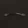 PC182 tundra handle, m/o 96 mm, black color with gold