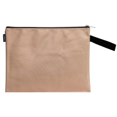 A4, 330 x 270 x 10 mm notebook folder, lightning from above, leatherette, Devente Heart Sign, beige-2