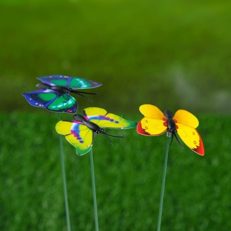 Plug "butterfly Charlene" 3x4cm/30cm, mix-2