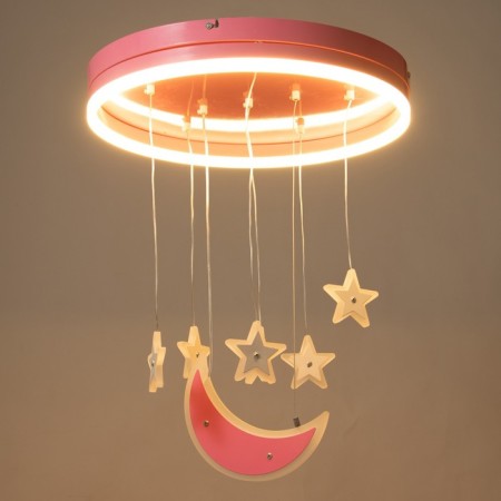 Lunar Light Chandelier LED 58W pink 50x50x60 cm Bayerlux-2