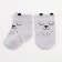 Socks crumb I am "bear", gray, 6-8 cm