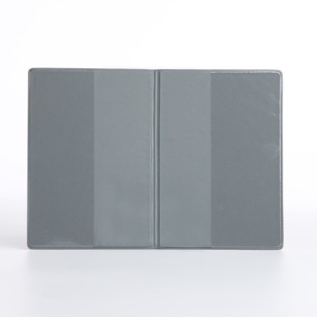 Passport cover, dark gray color-3