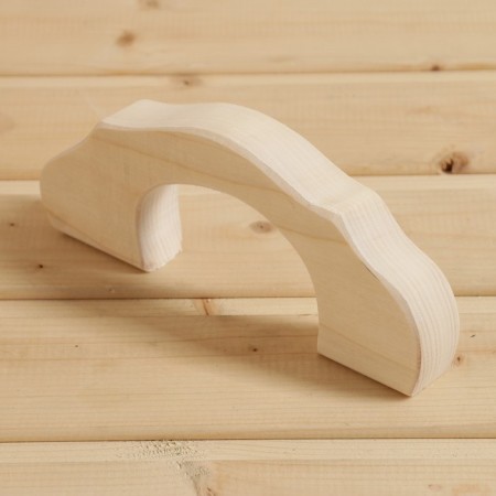Linden door handle, 25x9x2.6 cm